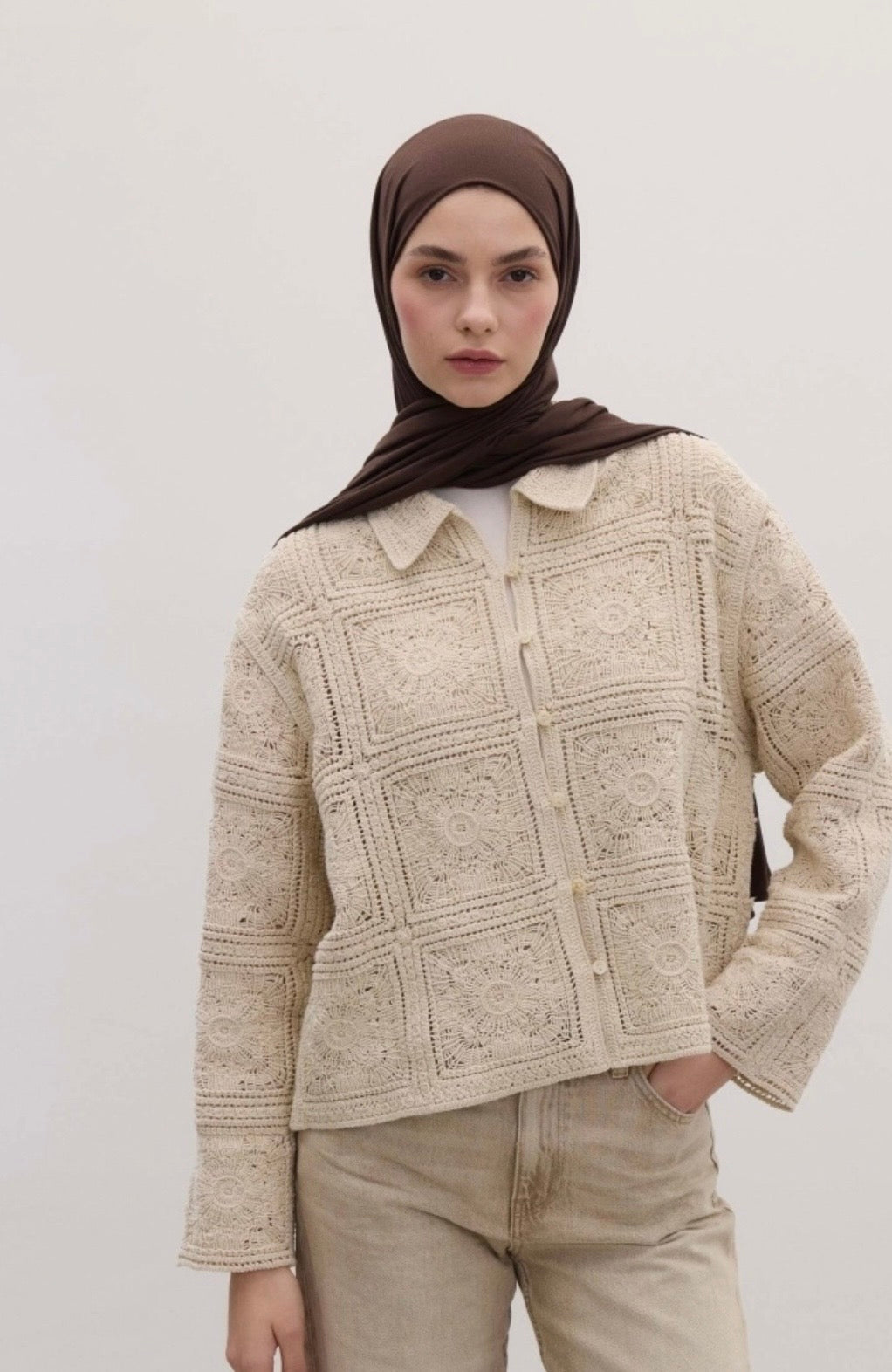 FRESH SCARFS - Bamboo Jersey Dunkelbraun