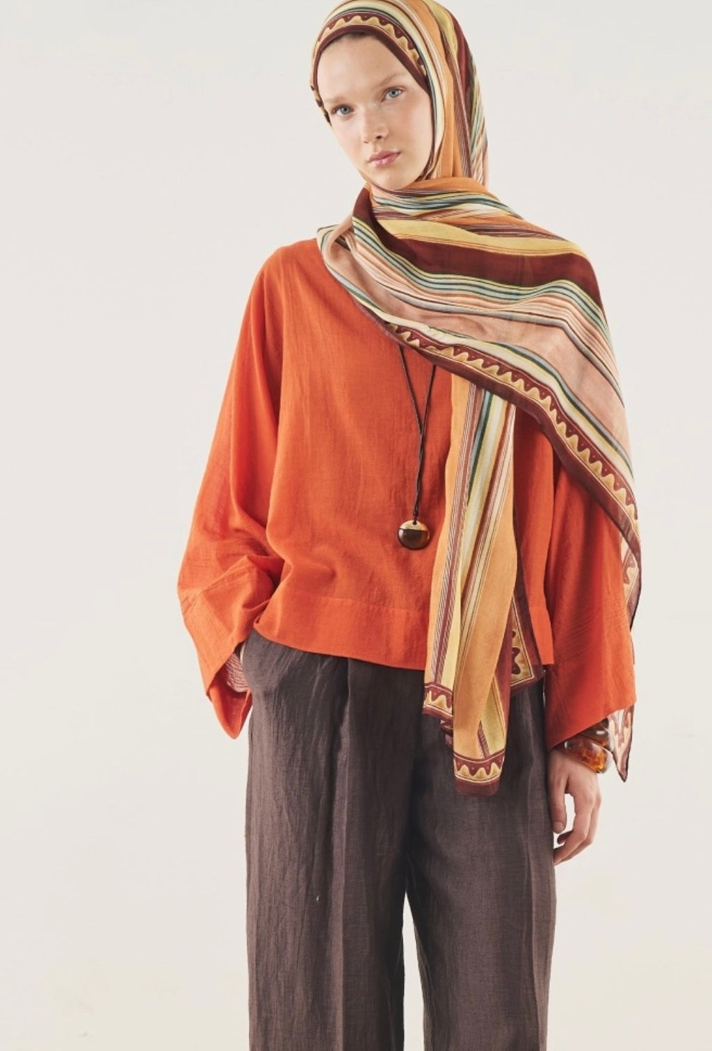 FRESH SCARFS - Line Harmony Soft-Viskose Hijab