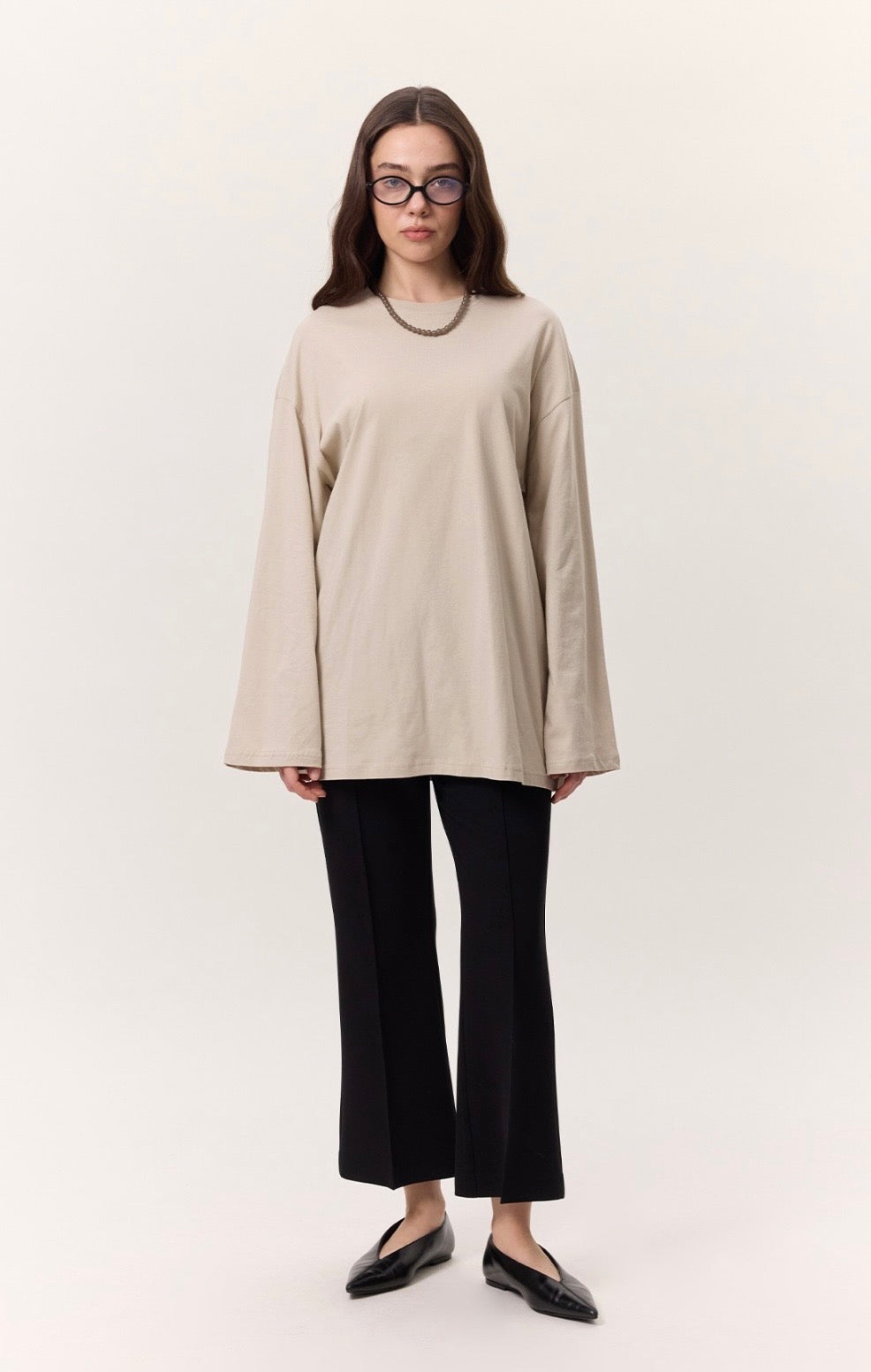 MANUKA - Oversize Shirt Stone