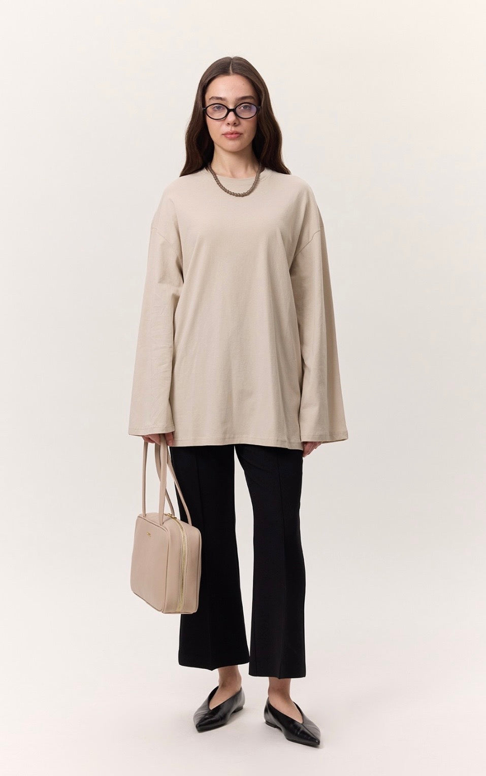 MANUKA - Oversize Shirt Stone