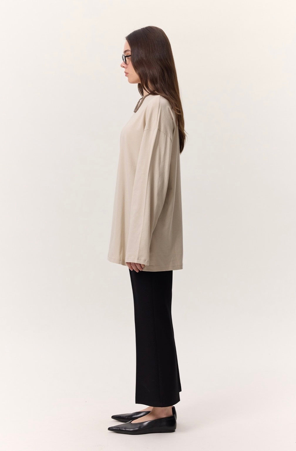 MANUKA - Oversize Shirt Stone
