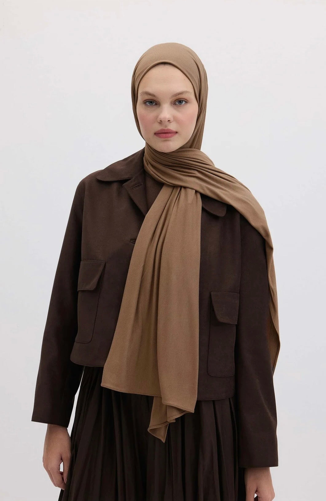 FRESH SCARFS - Bamboo Jersey Cappuccino
