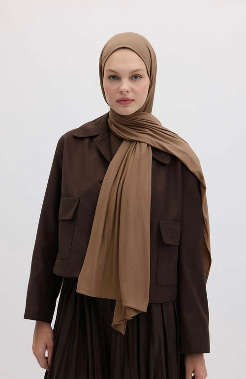 FRESH SCARFS - Bamboo Jersey Cappuccino