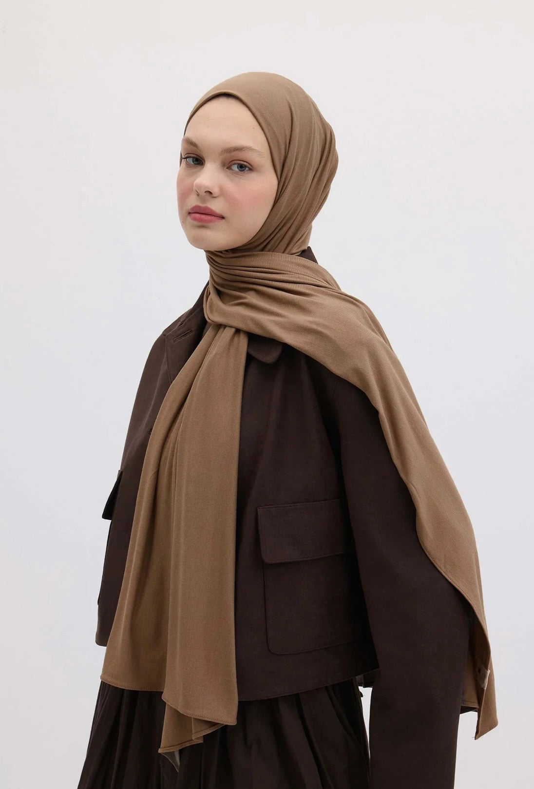 FRESH SCARFS - Bamboo Jersey Cappuccino