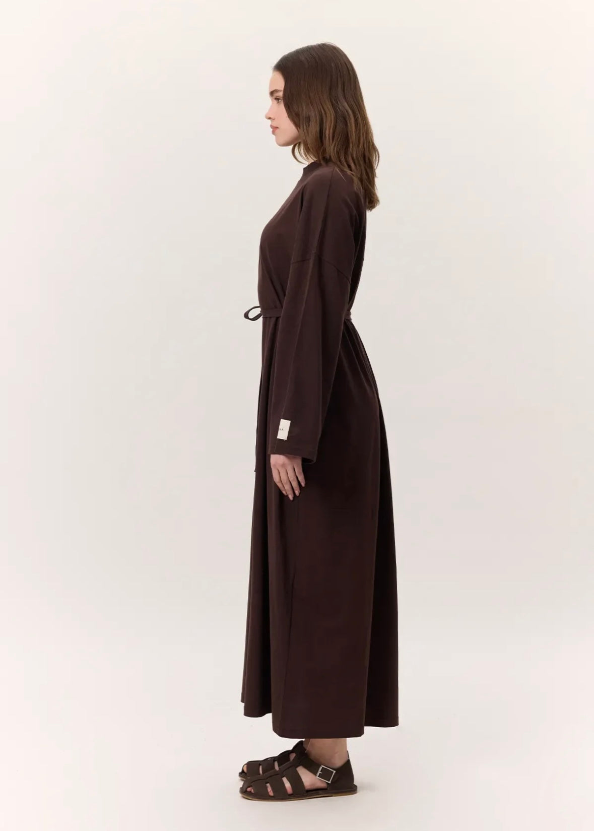 MANUKA - Oversize Kleid Dunkelbraun