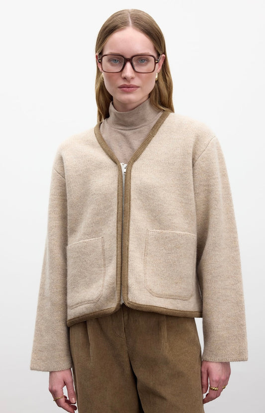 MANUKA - Strickjacke mit Reißverschluss