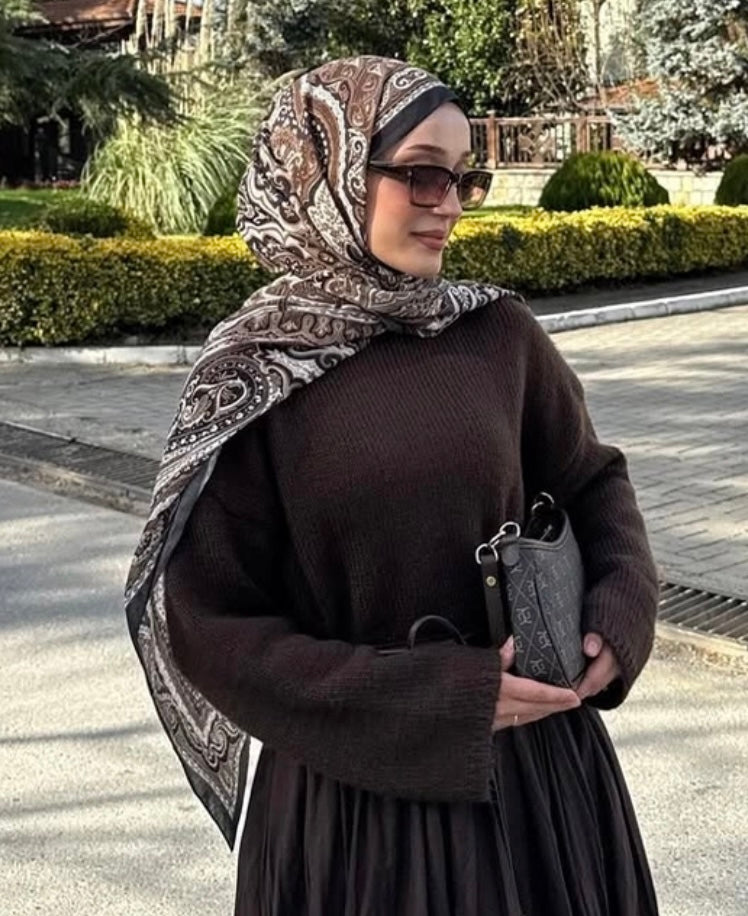 MANUKA - weicher Pullover Dunkelbraun