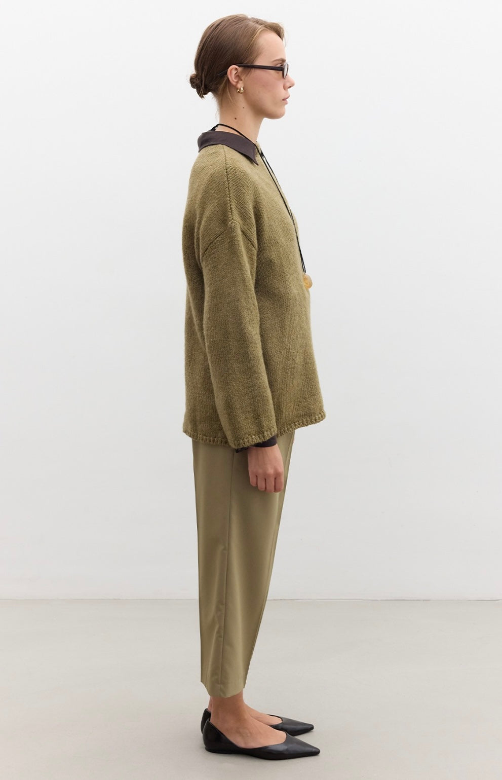 MANUKA - Oversize Pullover Grün