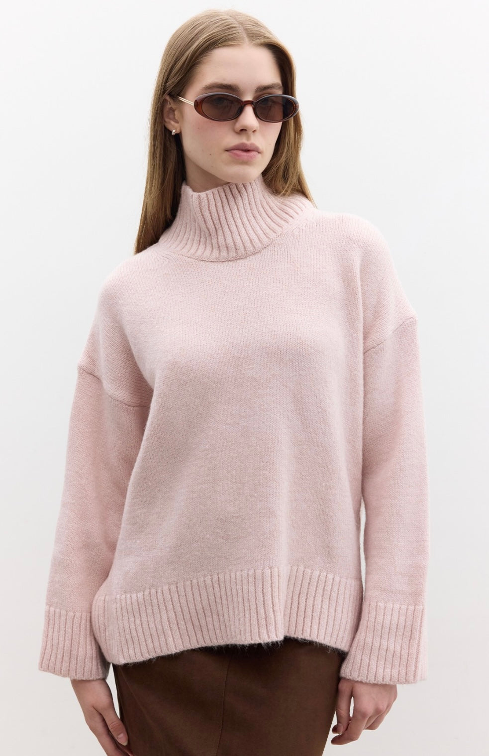 MANUKA - Rollkragen Pullover Rosa