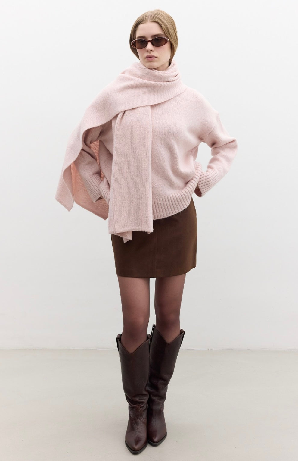 MANUKA - Rollkragen Pullover Rosa