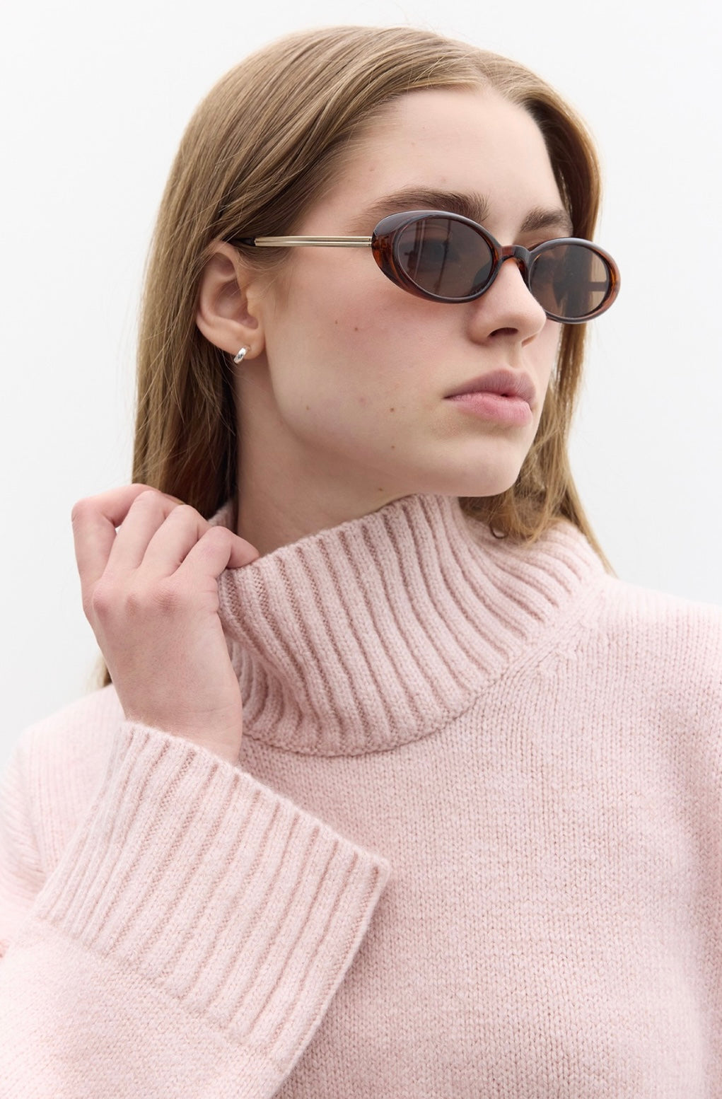 MANUKA - Rollkragen Pullover Rosa