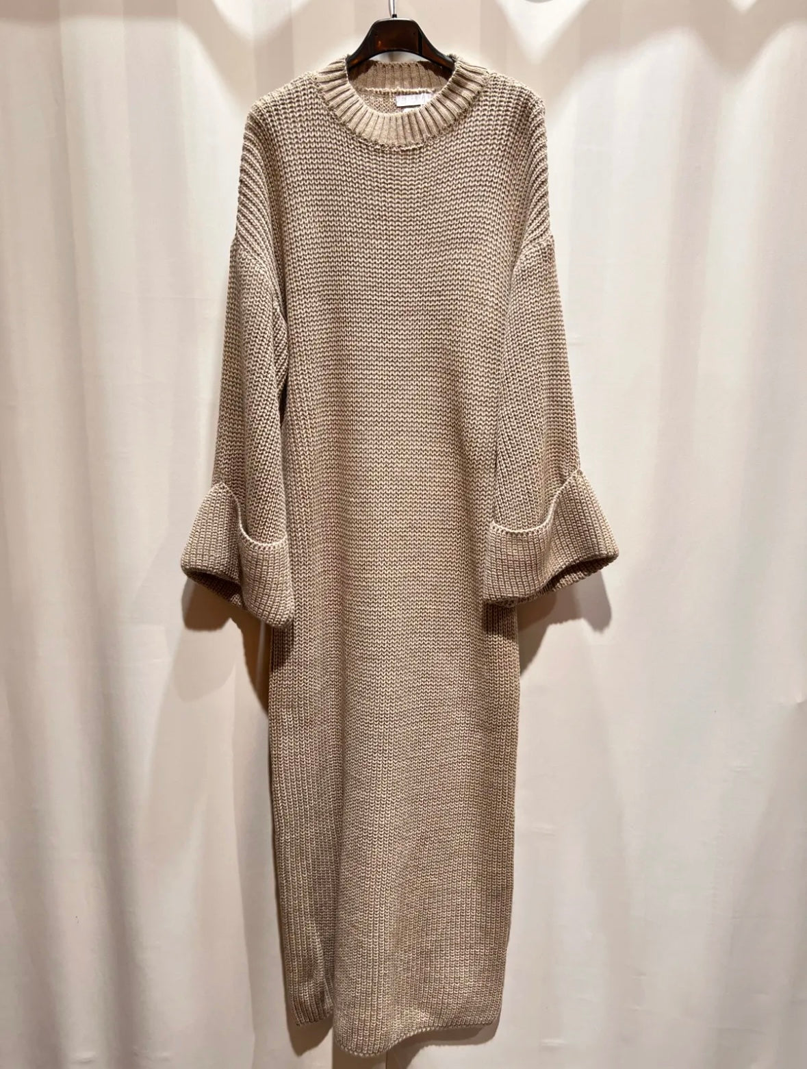 Strickkleid - Taupe