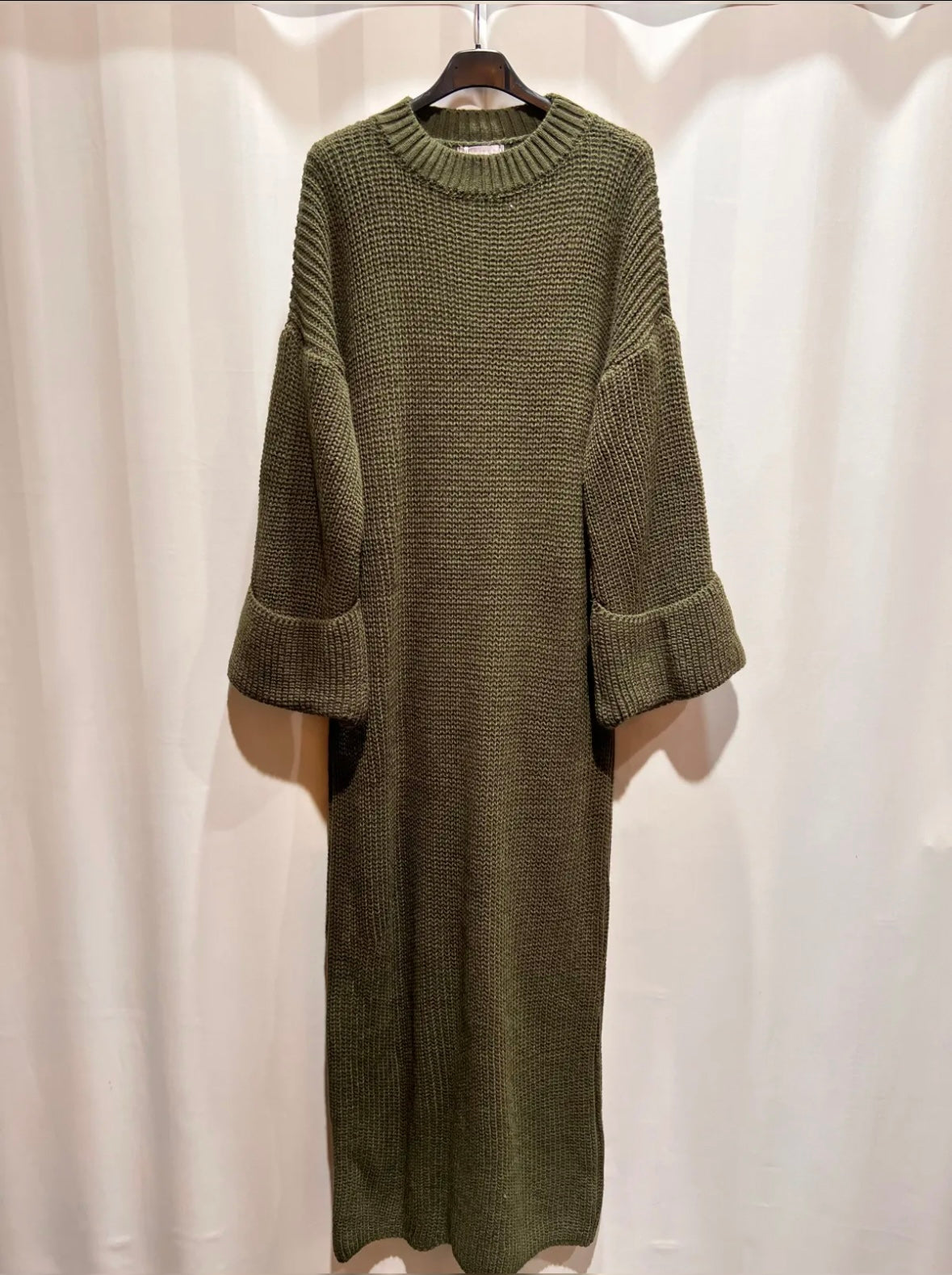 Strickkleid - Khaki