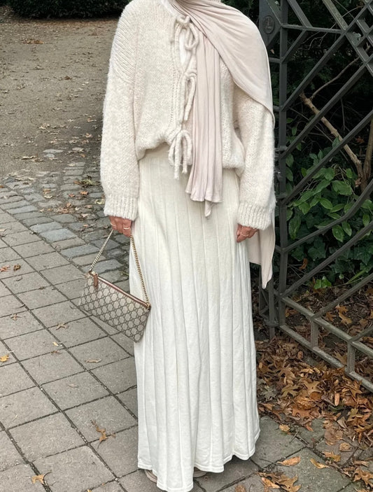 Plissee Rock - Beige