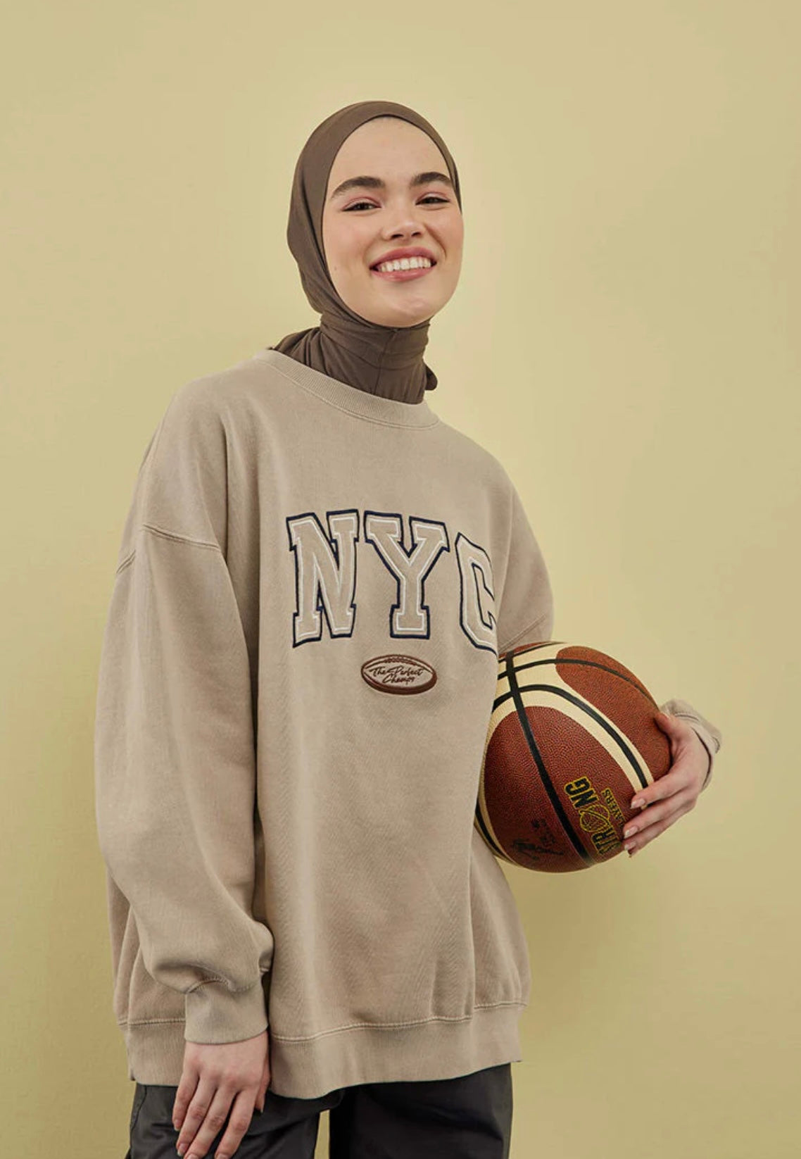 FRESH SCARFS - Athletic Hijab Tozlu Kahve