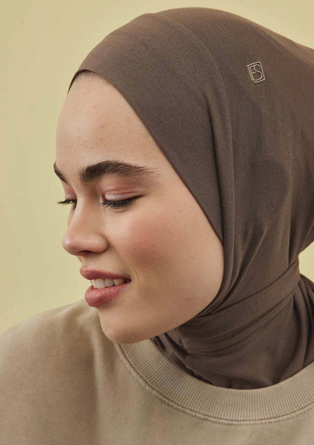 FRESH SCARFS - Athletic Hijab Tozlu Kahve