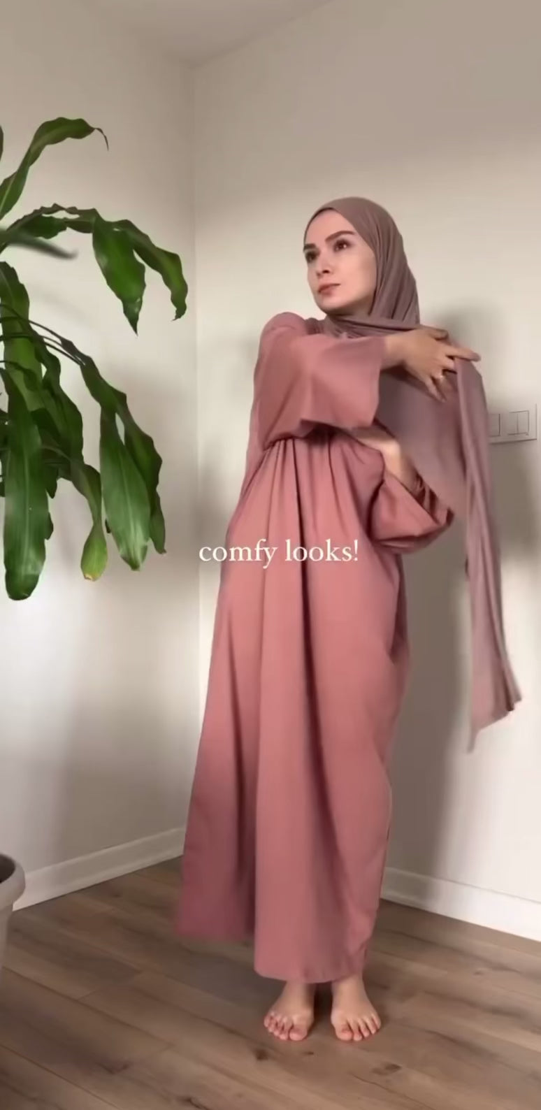 MANUKA - Oversize Kleid Altrosa